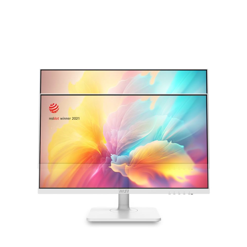 Msı 23.8 Modern Md2412pw 1920x1080 (Fhd) 16:9 Flat Ips 100hz 1ms Adaptıve-Sync Pıvot Beyaz Type-C Monıtor