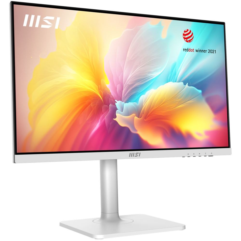 Msı 23.8 Modern Md2412pw 1920x1080 (Fhd) 16:9 Flat Ips 100hz 1ms Adaptıve-Sync Pıvot Beyaz Type-C Monıtor