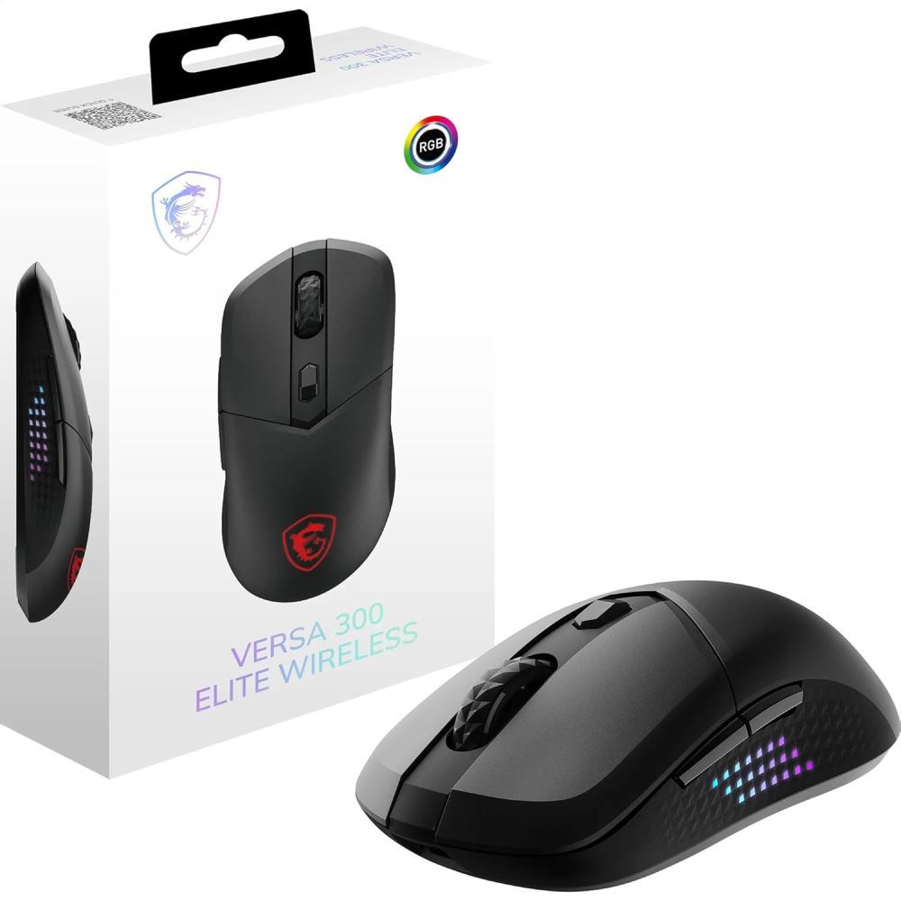 Msı Gg Versa 300 Elıte Wıreless 2.4 Ghz Kablosuz  Bluetooth 5.3  Usb 2.0 Kablosuz Mouse