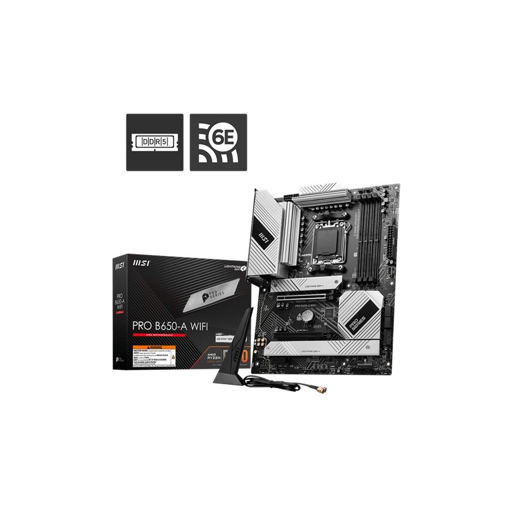 Msı Pro B650-a Ddr5 7600mhz 1xhdmı 3xm.2 Usb Atx Am5 (amd Am5 9000/8000/7000 Serileri İle Uyumlu)
