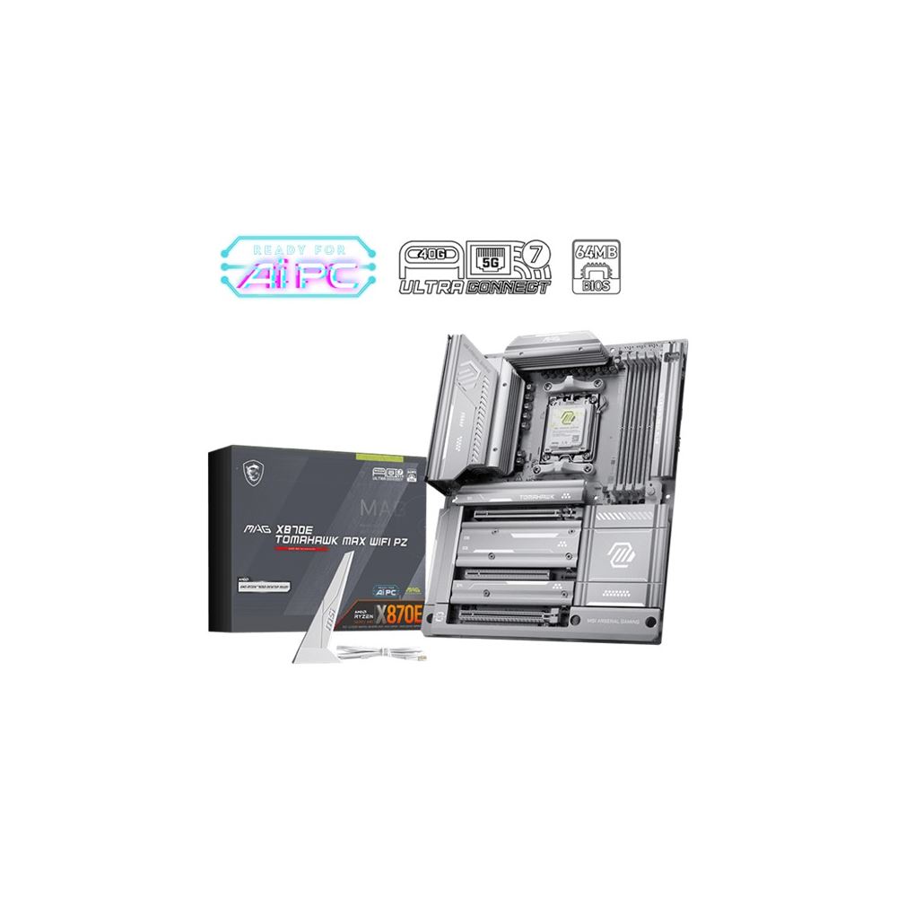 Msı Mag X870e Tomahawk Max Wıfı Pz Ddr5 8400mhz 1xhdmı 2xtype-c Dp 4xm.2 Atx Am5(amd 9000/8000/7000 Serileri İle Uyumlu)