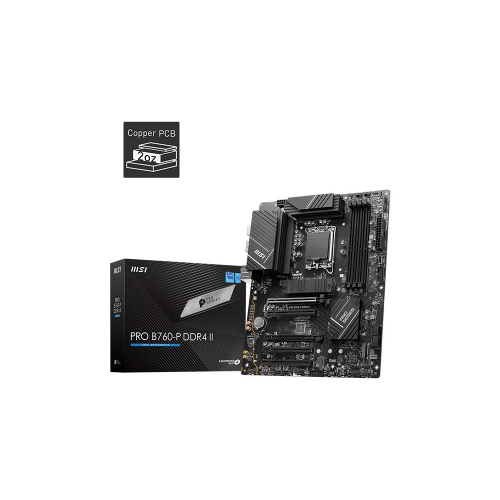 Msı Pro B760-p Ddr4 Iı 5333mhz 1xhdmı 1xdp 2xm.2 Usb 3.2 Atx 1700p (12. / 13. Ve 14. Nesil İşlemci Uyumlu)