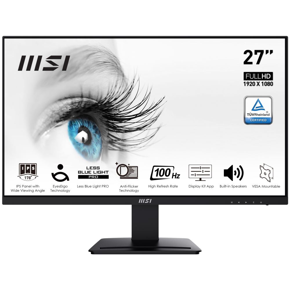 Msı 27 Pro Mp273a 1920x1080 (Fhd) 16:9 Flat Ips 100hz 1ms Freesync Monıtor