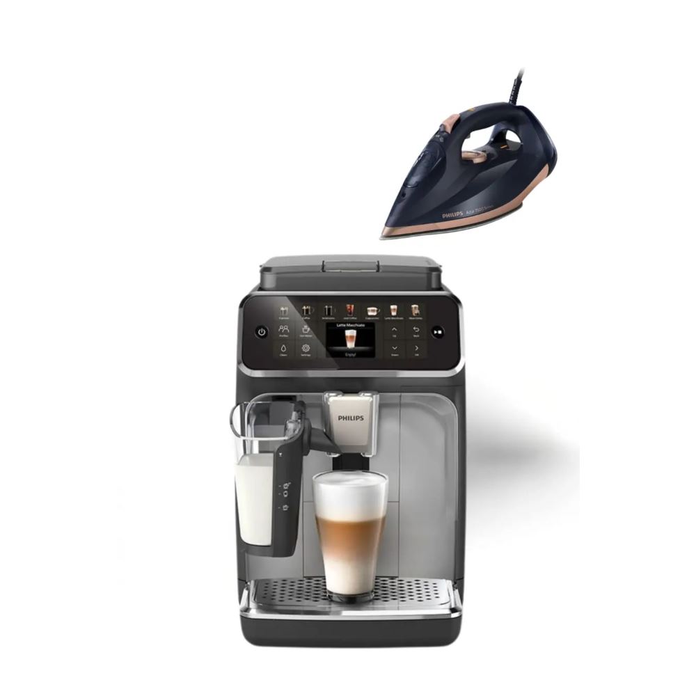 Philips EP4446/70 Kahve Espresso Makinesi ve DST7510/80-PRM Ütü 2'li Set