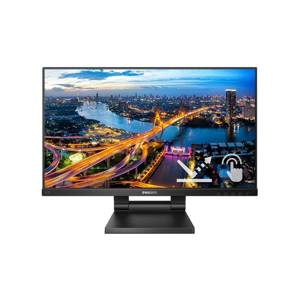 21.5 Phılıps 222b1tc/00 Ips 4ms 75mhz 1xvga 1xhdmı 1xdp 1xusb 3.2 Fhd 1920x1080 Hoparlör Dokunmatik Ekran Vesa Siyah