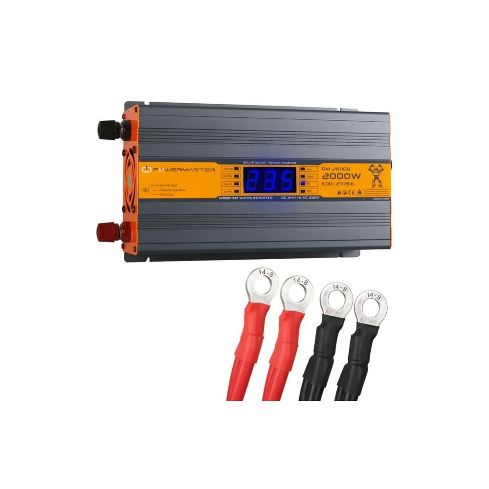 PowerMaster PM-2000b 24 Volt 2000 Watt Led Ekranli Power İnvertör