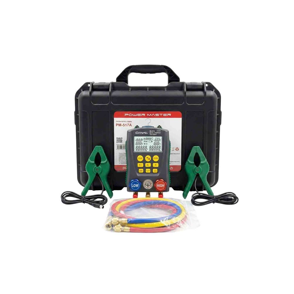 PowerMaster PM-517a Dijital Manifold Test Cihazi Dijital Soğutma Analizörü