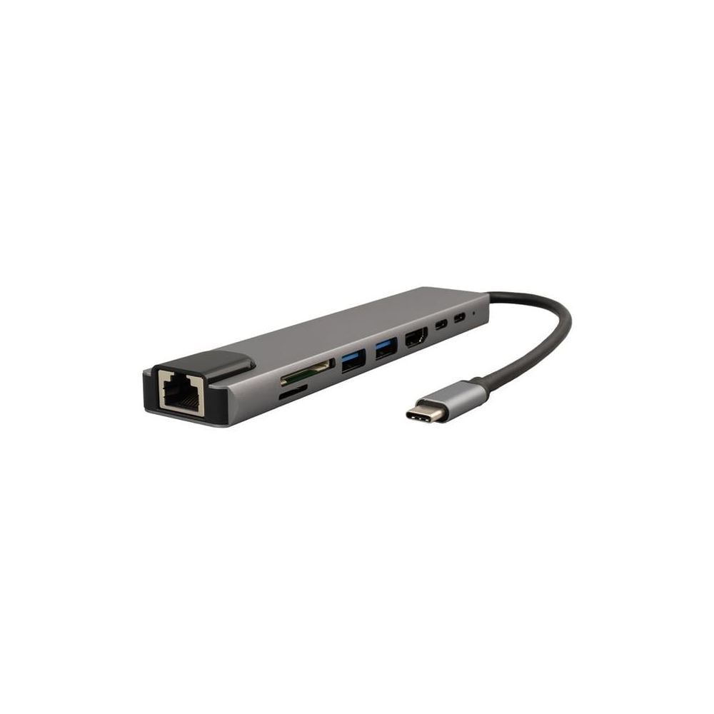 Raca Rc-29630 Type-C 8in1 Hdmi Çok Fonksiyonlu USB 3.0 Dock Station (macbook - Bilgisayar - Playstation - Xbox)