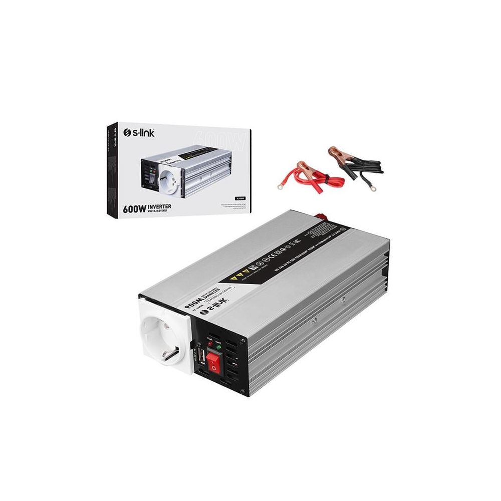 S-Link Sl-600W Dc12v-ac230v 600w İnvertör