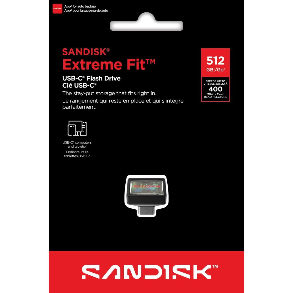 SanDisk Ultra Fit 512GB 400MB/s Type-C Flash Bellek SDDDC3-256G-G46