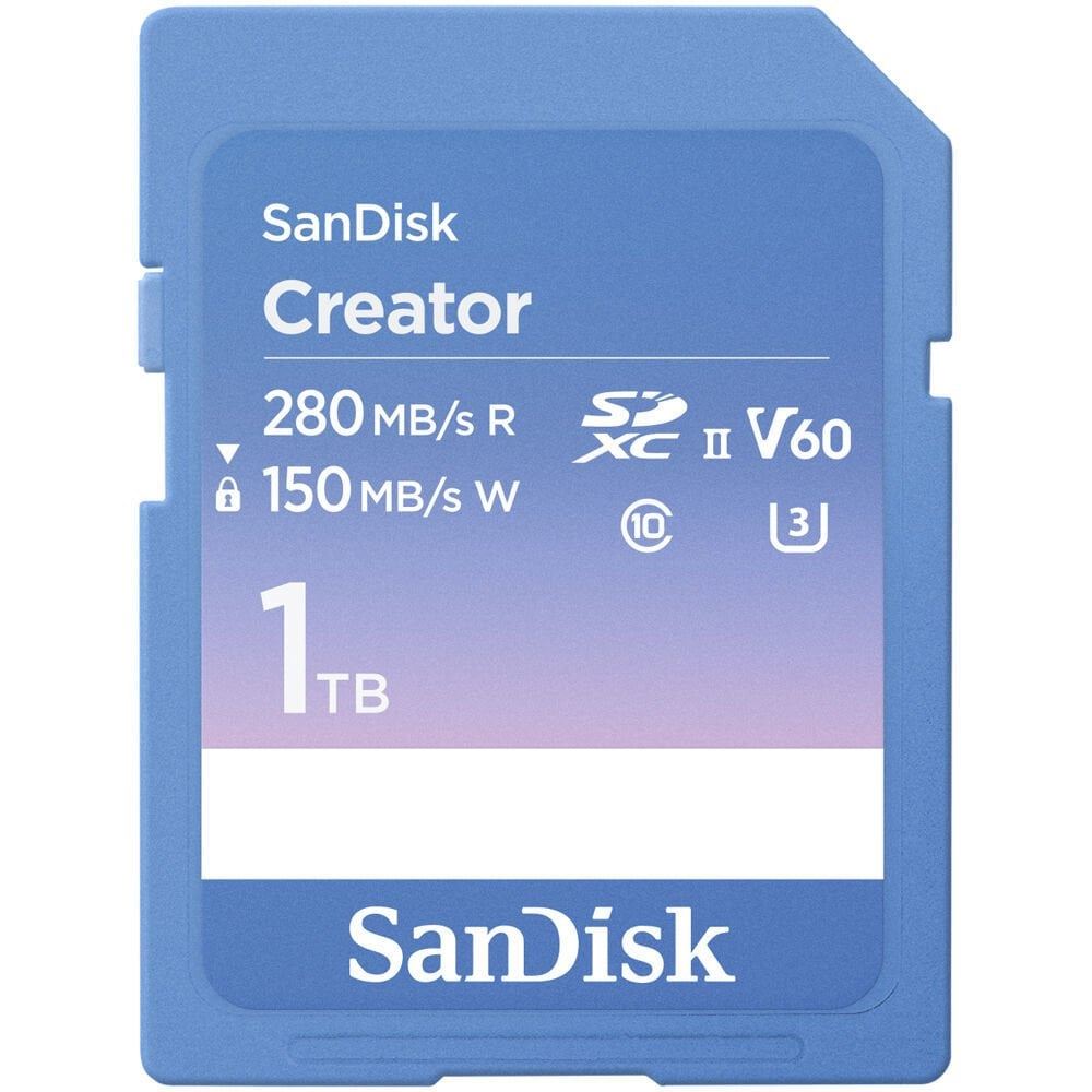 SanDisk Creator 1TB 280MB/s Uhs-II SDXC 6k-4k UHD V60 Hafıza Kartı SDSDXEP-1T00-GNCIS