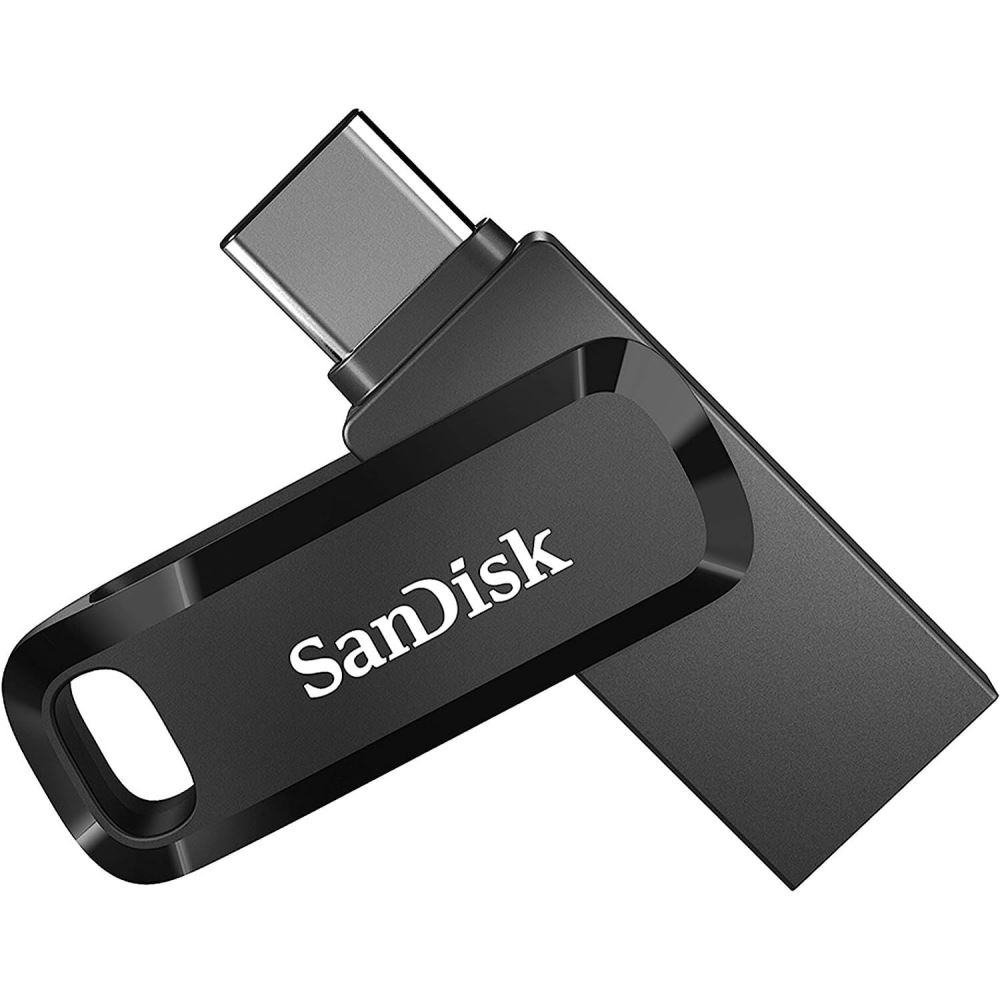 SanDisk Ultra Dual Drive Go 128GB Usb & Type-C Flash Bellek Siyah SDDDC3-128G-G46