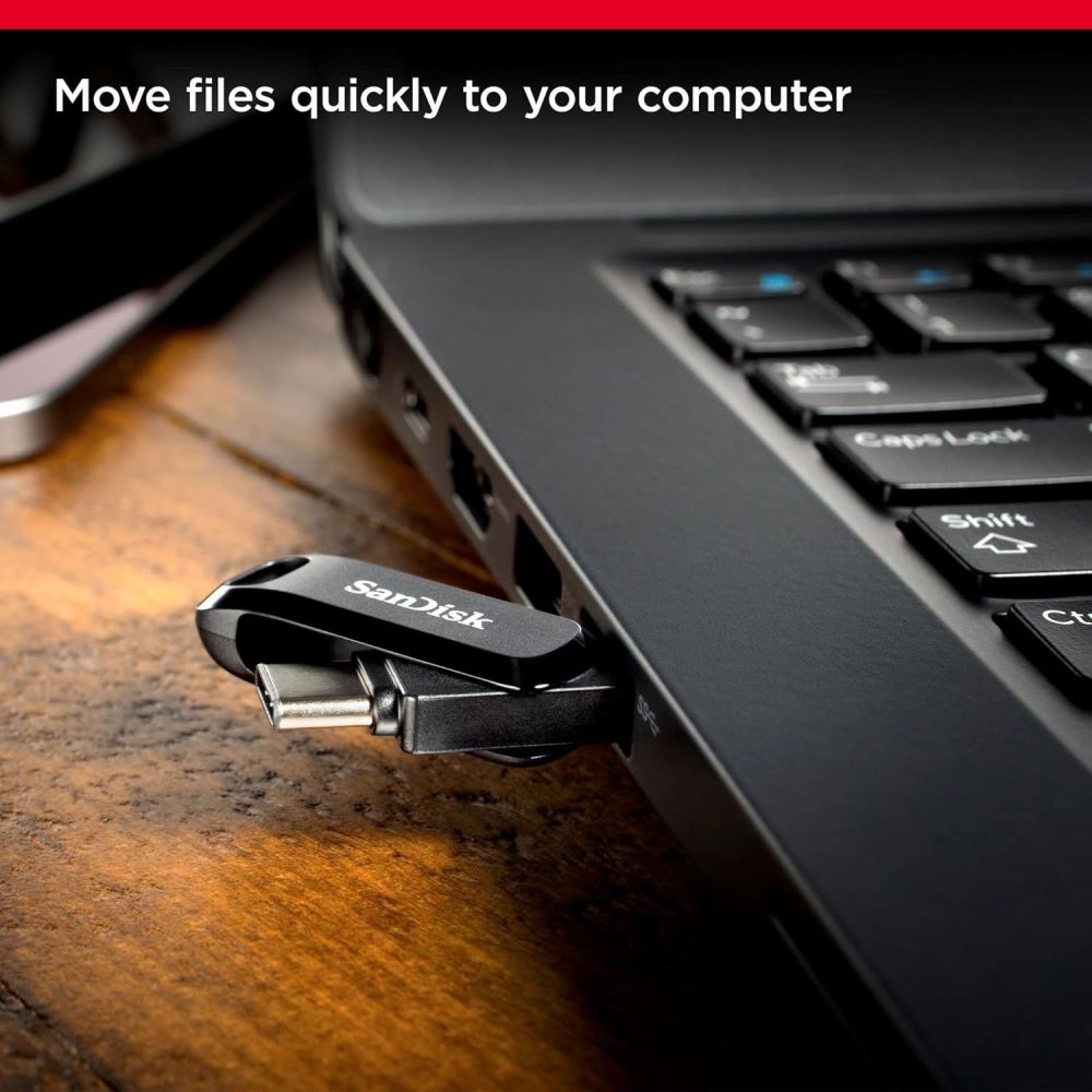 SanDisk Ultra Dual Drive Go 128GB Usb & Type-C Flash Bellek Siyah SDDDC3-128G-G46