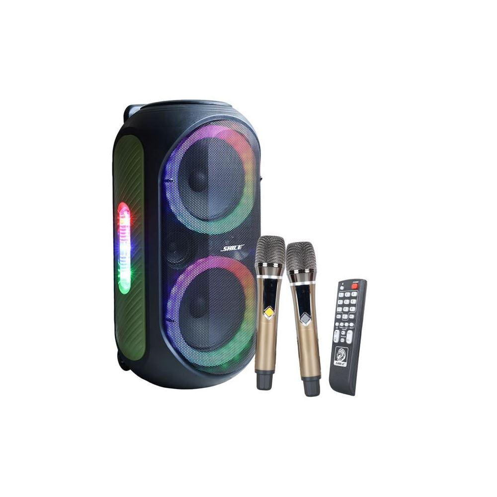 Shile Sl-2012 El Mikrofonlu Kumandali USB, Sd Ve Bluetooth Taşınabilir Hoparlör