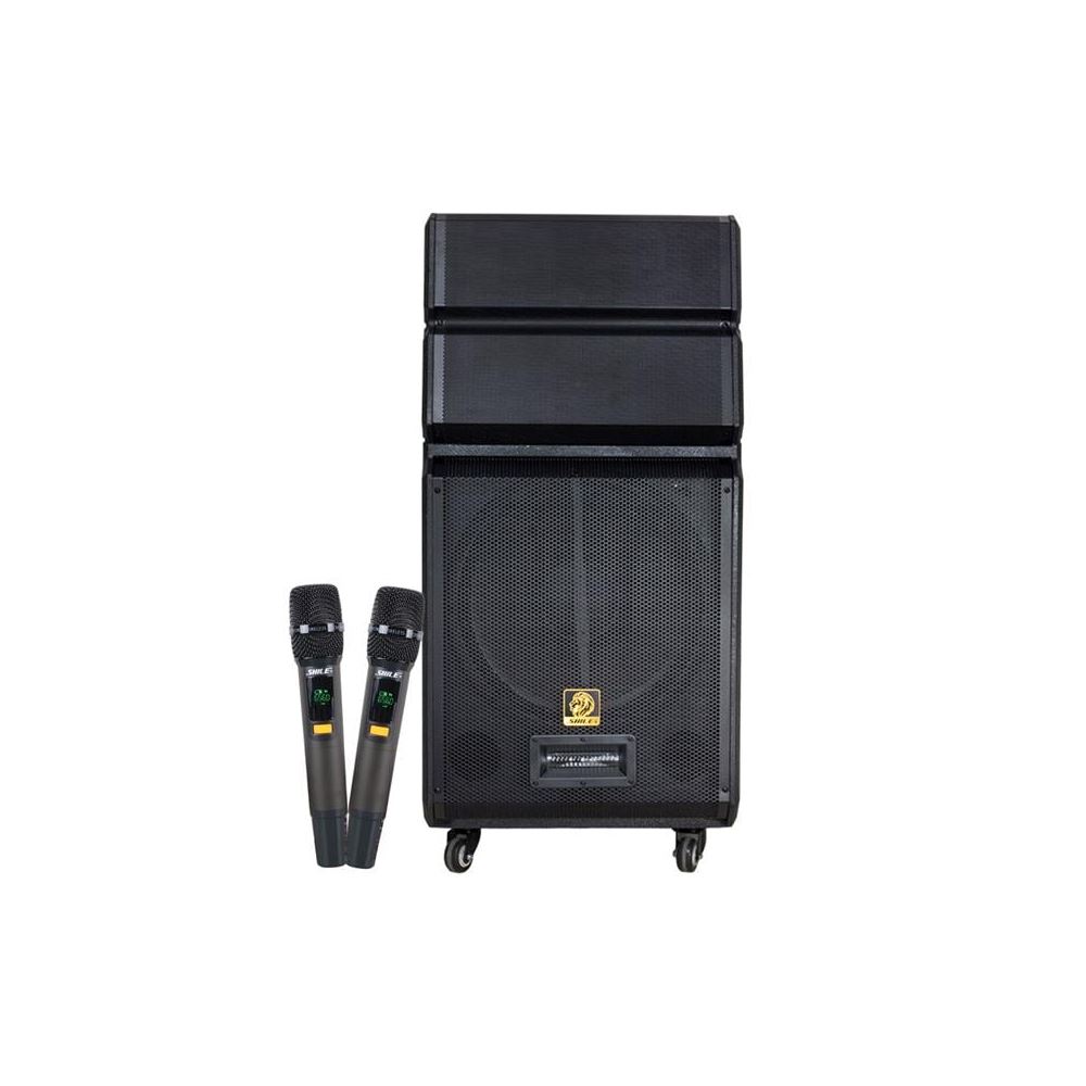 Shile Sl-1612b İki El Mikrofonlu-kumandali USB/sd/bt/fm Taşınabilir Hoparlör