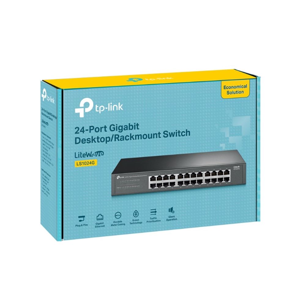 Tp-lınk Ls1024g 24 Port Gıgabıt Masaüstü Rackmount Swıtch