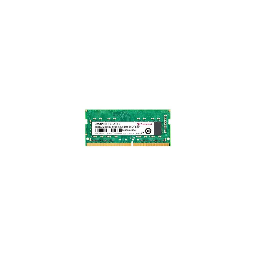 Transcend 16GB(1x16GB) 3200Mhz SODIMM CL22 DDR4 Notebook Ram (JM3200HSE-16G)