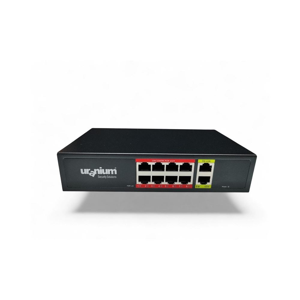 Uranıum Poe-g8002-96w 8 Port Gıgabıt + 2 Port Gıgabıt Rj45 Uplınk Poe Swıtch (realtek Chıpset)