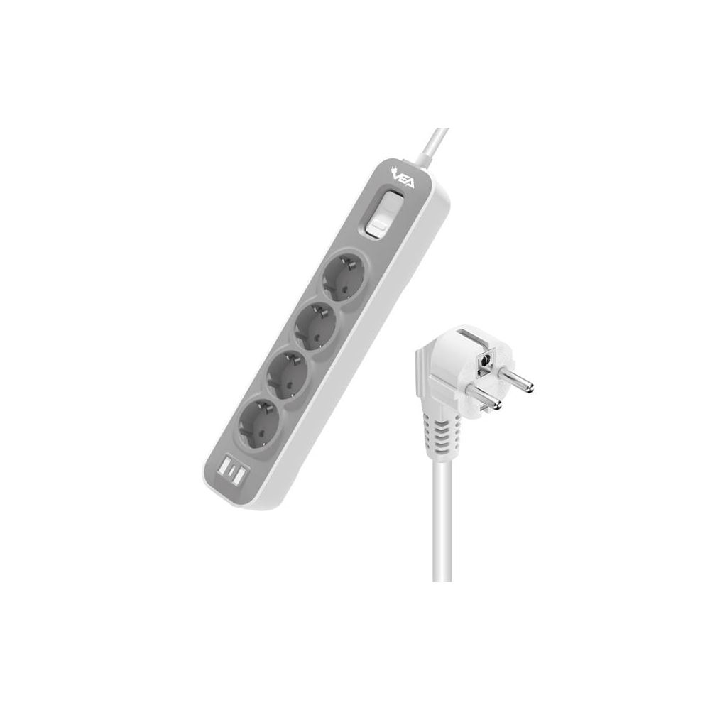 Vea VE-NOVA104 A Class 4'lü Anahtarlı 1.5 Metre Grup Priz