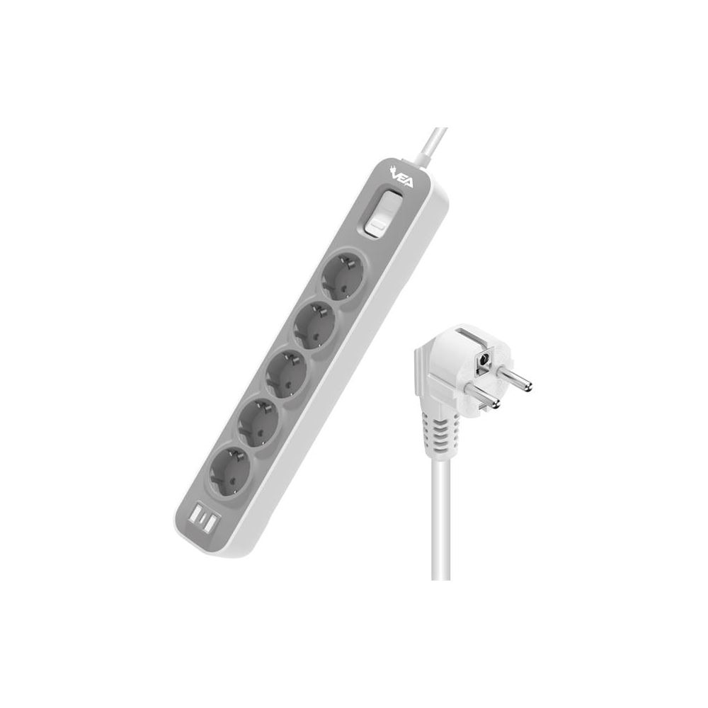 Vea VE-NOVA105 A Class 5'li Anahtarlı 1.5 Metre Akim Korumali Priz