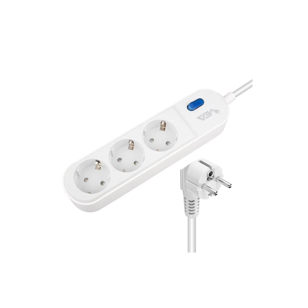 Vea VE-VEGA103 A Class 3'lü Anahtarlı 1.5 Metre Akim Korumali Priz