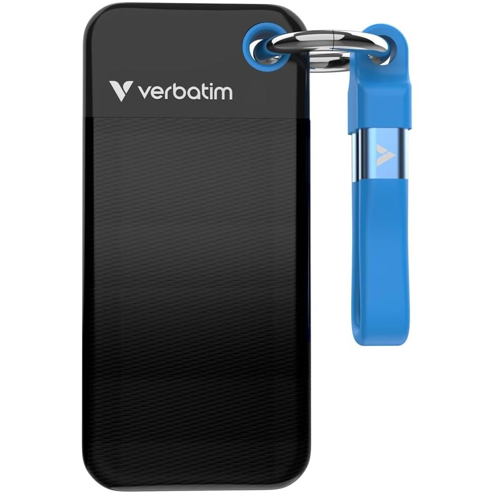 Verbatim Pocket SSD USB 3.2 Gen 2 256GB Black/Blue