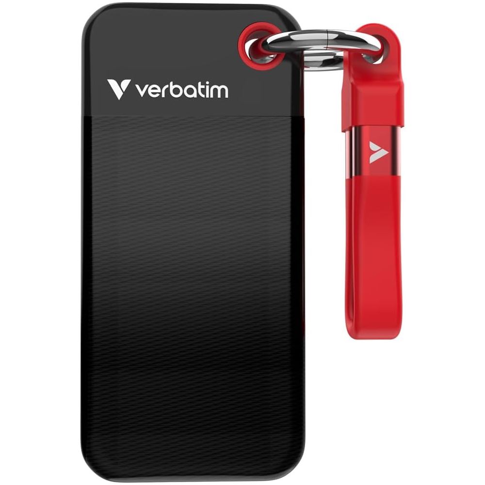 Verbatim Pocket SSD USB 3.2 Gen 2 256GB Black/Red
