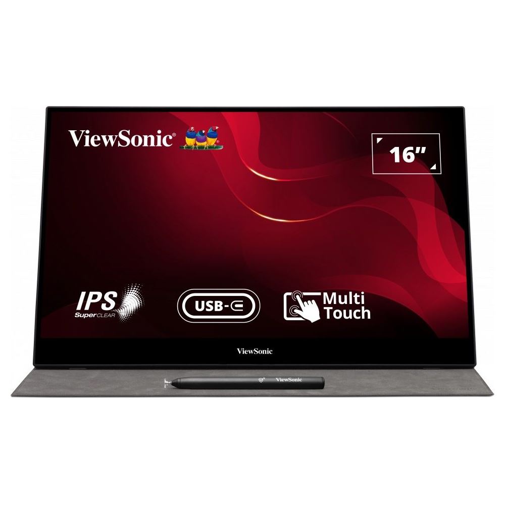ViewSonic TD1655 15.6 inç 60Hz 7ms (Mini HDMI+Type-C) Full HD Dokunmatik Taşınabilir Monitör